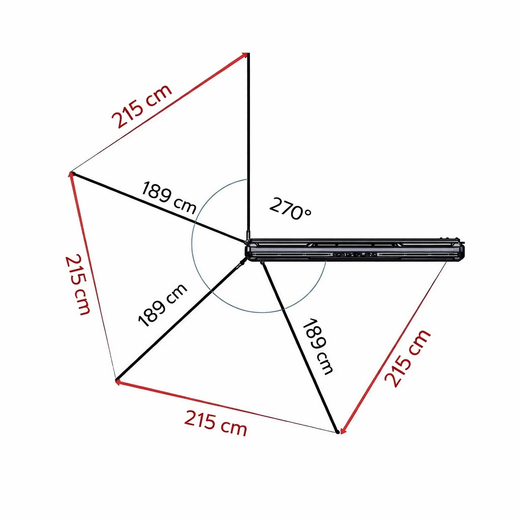 картинка Маркиза в жестком корпусе Hardshell Litewing 270°(сторона пассажира)