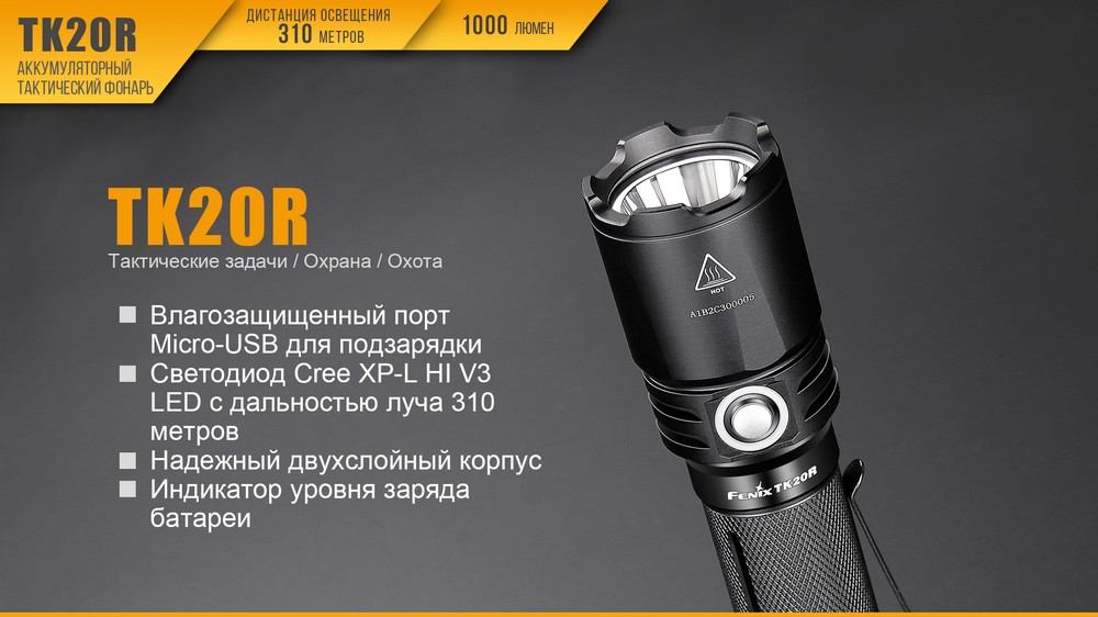 Фонарь Fenix TK20R