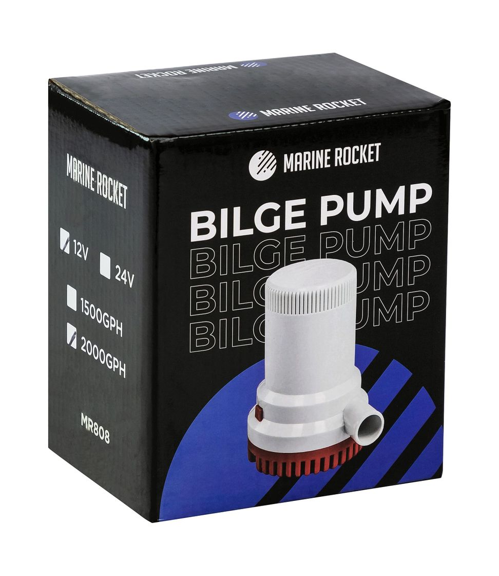 картинка Помпа осушительная Marine Rocket,  2000GPH (7570 л/ч), 24 В