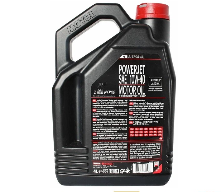 картинка Масло Motul POWERJET (10w-40) (4х тактное) (4л)