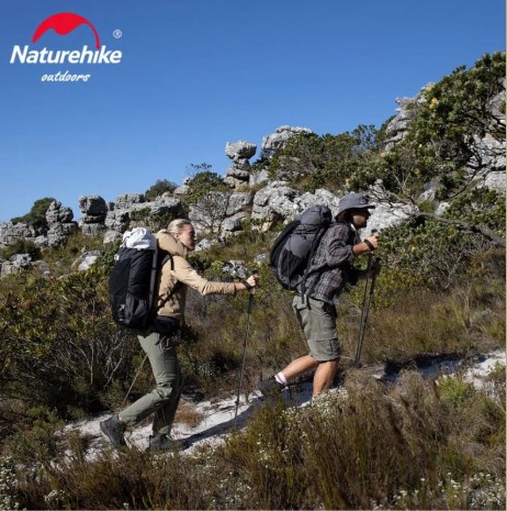 картинка Палки треккинговые, телескопические карбон, красные, для ходьбы (2 шт.)