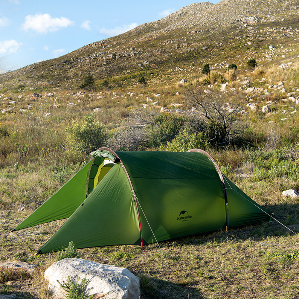картинка Палатка 2-местная Naturehike Сloud Tunnel NH20ZP006, 20D , зеленый, 6927595761977