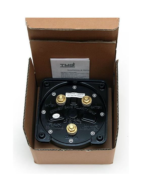 картинка Выключатель массы "OFF-1-BOTH-2" (2 АКБ), 175 А, черный