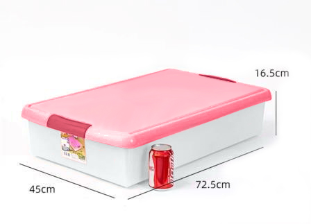 картинка Короб для хранения IRIS THIN BOX 34л, прозрачный-розовый