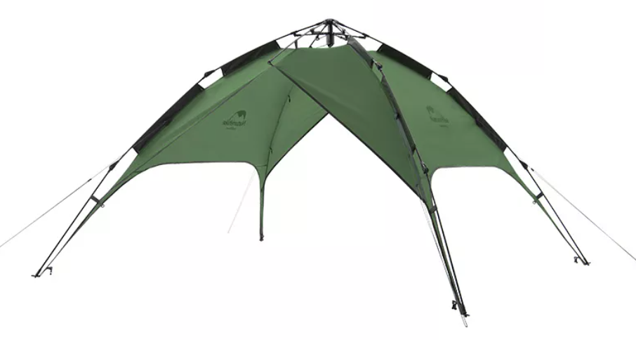 картинка Палатка Naturehike 4-местная, быстросборная, зеленая