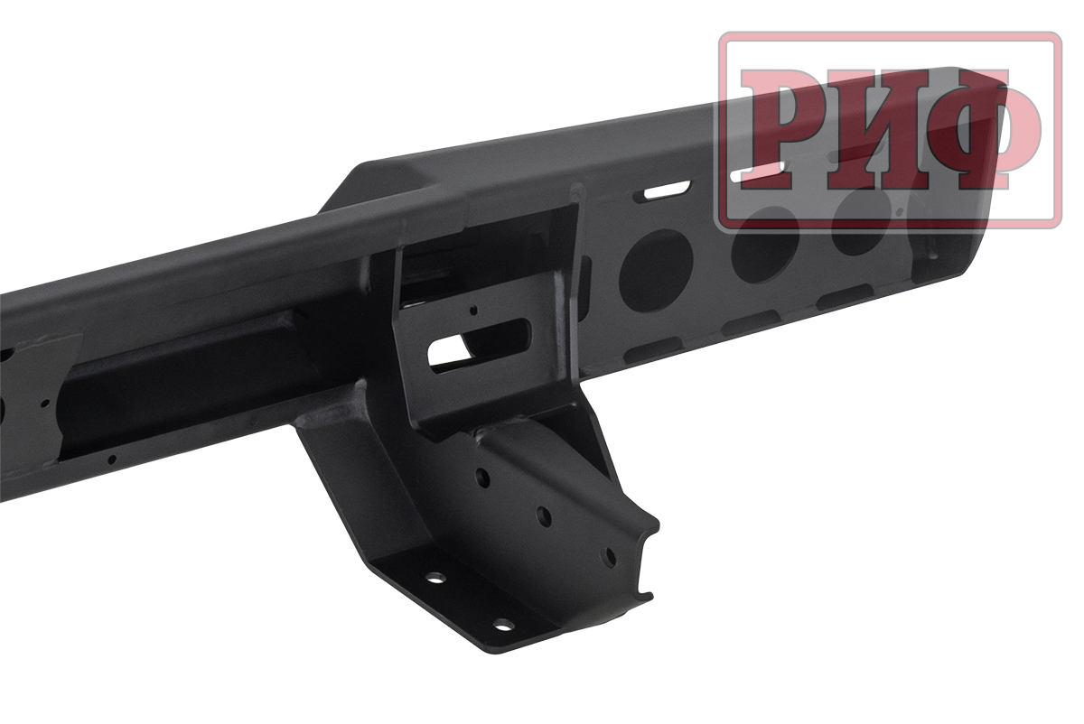 картинка Бампер РИФ силовой задний для ГАЗ Соболь NN с фонарями, возможностью установки фаркопа, стандарт