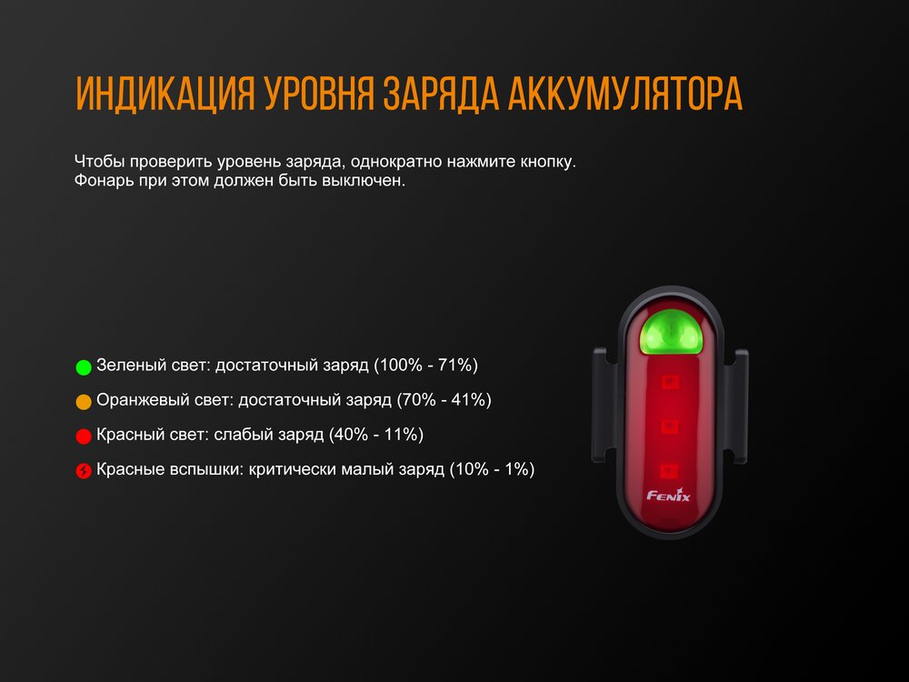 картинка Велофара задняя Fenix BC05R