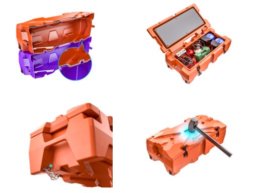 картинка Кейс многофункциональный удлиненный Box XXL Concrete Gray