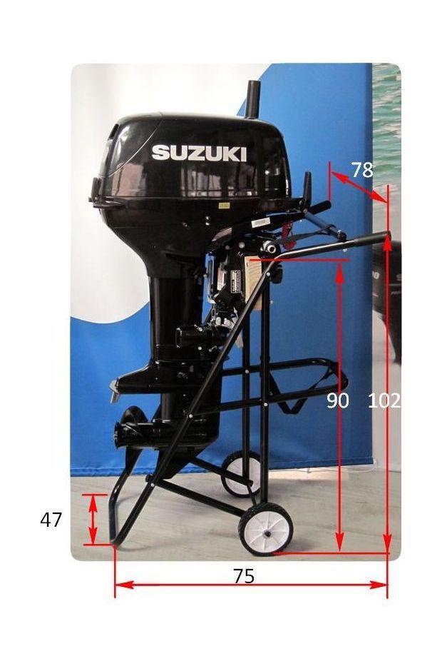 картинка Тележка для подвесного мотора до 40 л.с.