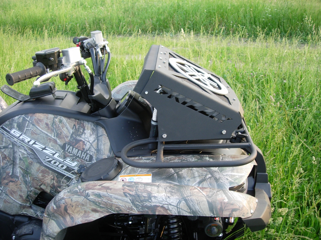 картинка Комплект выноса радиатора для Yamaha Grizzly 550/700 Litpro серебро, алюминиевый