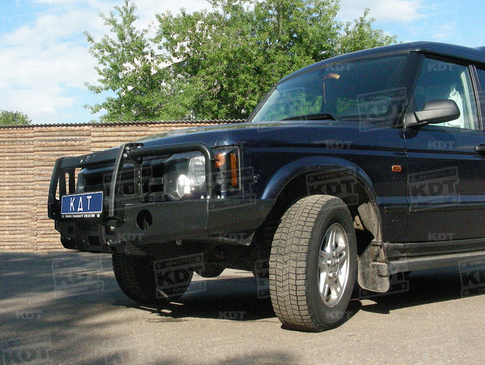 картинка Бампер передний KDT силовой со съемным кенгурином для LAND ROVER DISCOVERY