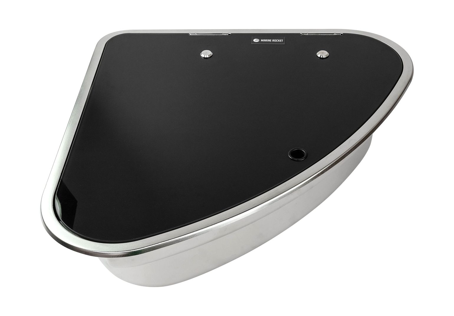 картинка Мойка угловая правая, стеклянная крышка, Marine Rocket