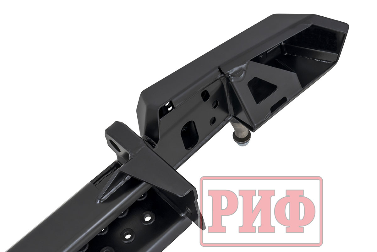 картинка Бампер задний УАЗ Хантер с фонарями, калиткой, возможностью установки фаркопа, стандарт RIF469-21225 "РИФ"