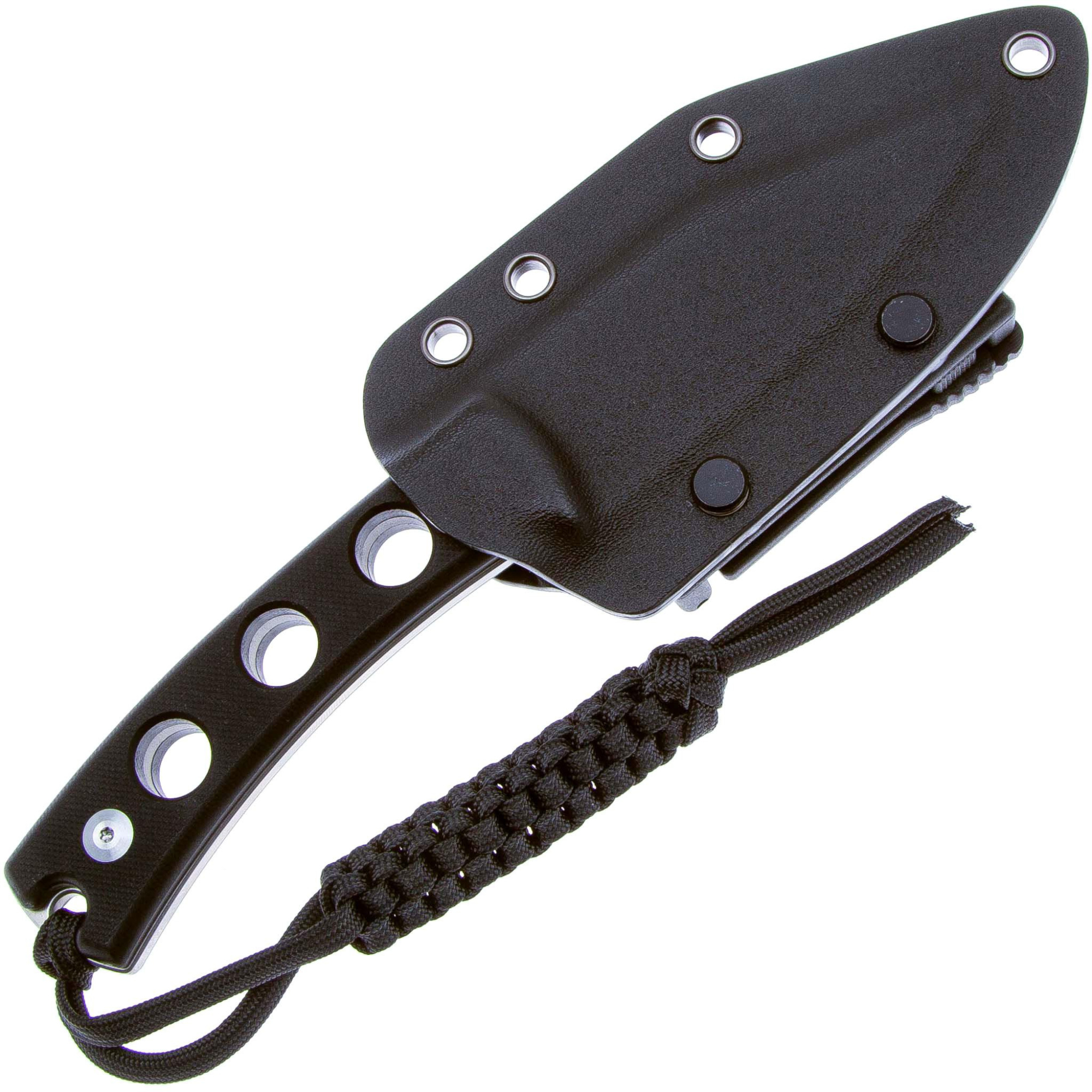 картинка Нож SENCUT Fixed Blade Waxahachie 9Cr18MoV Steel Satin Handle G10 Black