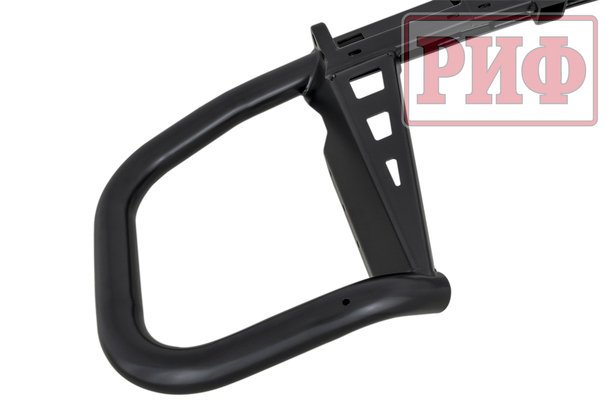 картинка Бампер задний РИФ Mitsubishi Pajero IV c квадратом под фаркоп