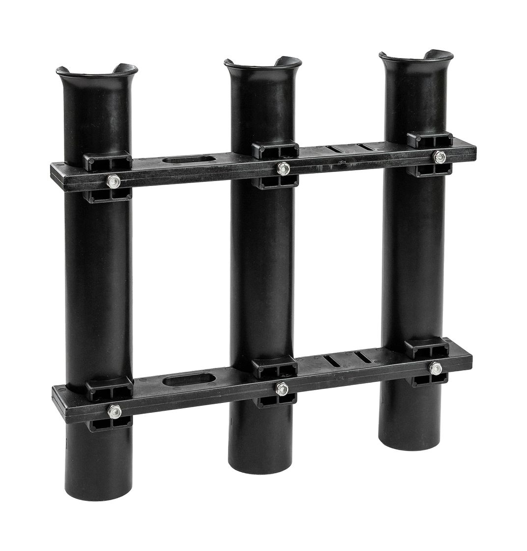 картинка Держатель спиннинга 3 стакана, черный