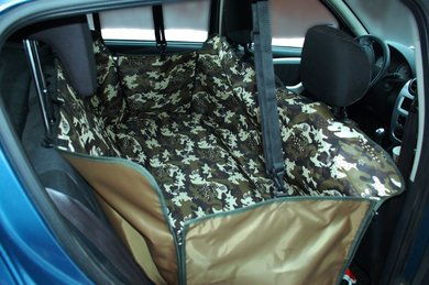 картинка Автогамак для перевозки собак "Милитари"