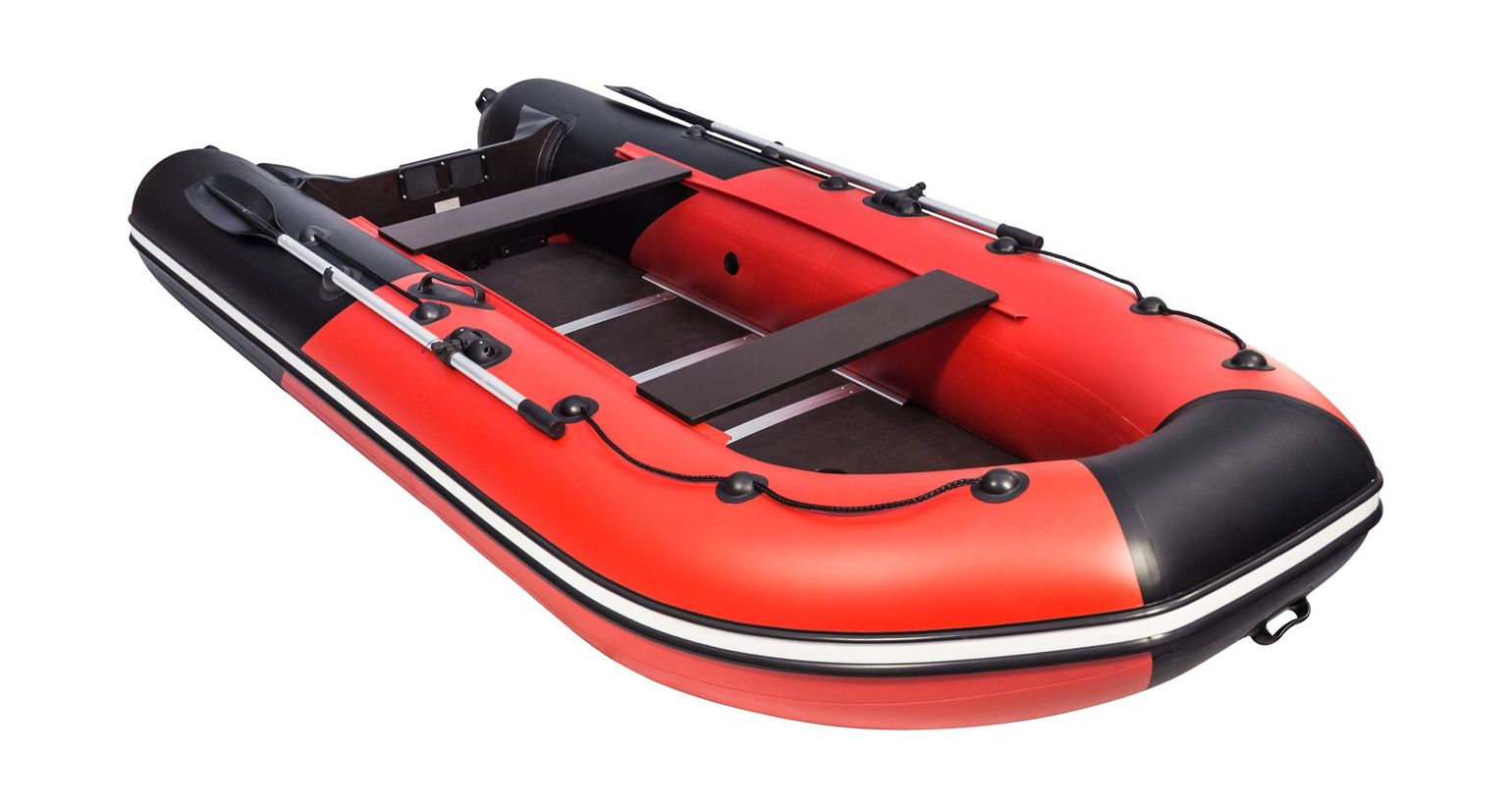 картинка Надувная лодка ПВХ, Ривьера Компакт 3600 НДНД Комби, красный/черный