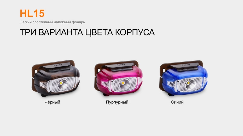 картинка Налобный фонарь Fenix HL15 черный