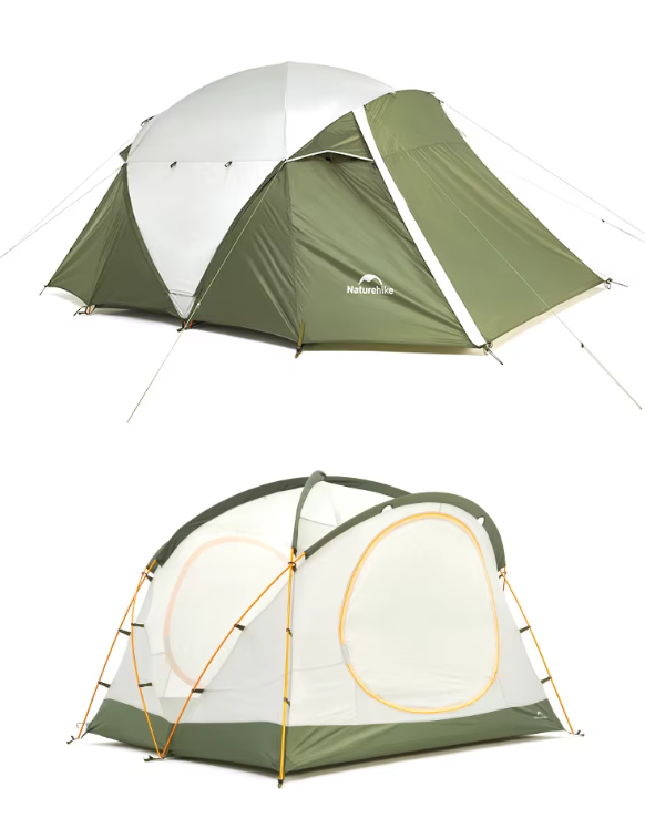 картинка Палатка Naturehike KOTA 4, 4-местная, алюминиевый каркас, олива