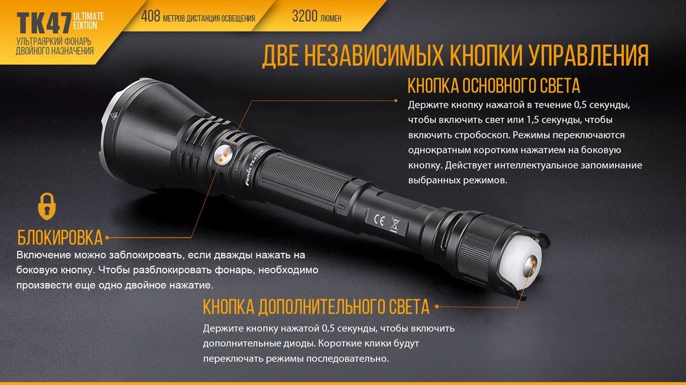 Фонарь Fenix TK47UE