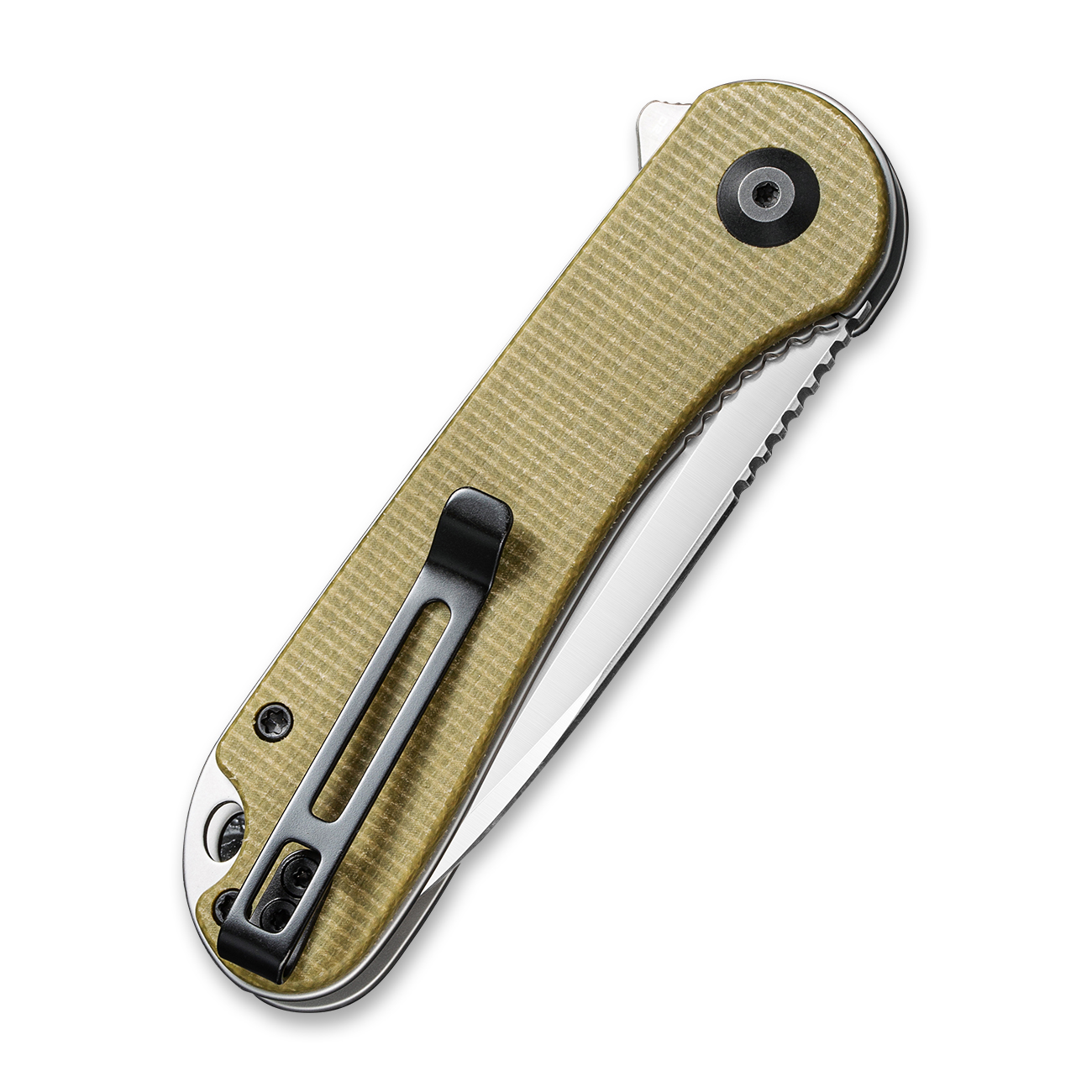 картинка Складной нож CIVIVI Elementum D2 Steel Satin Finished Olive Micarta
