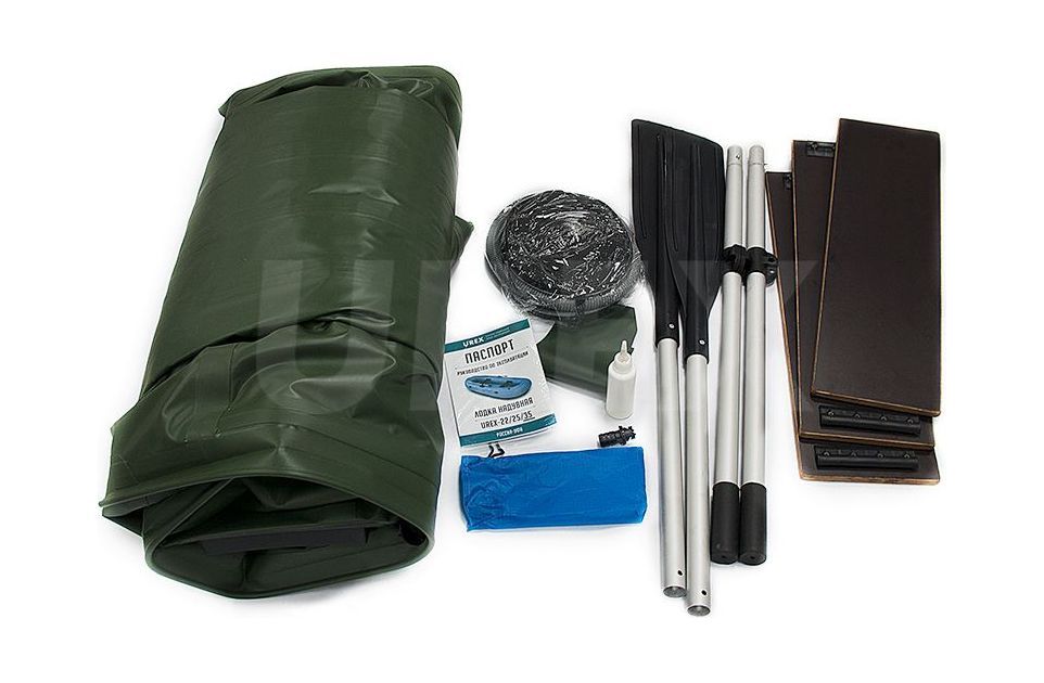 картинка Надувная лодка ПВХ UREX-38, НД, для сплава, зеленая