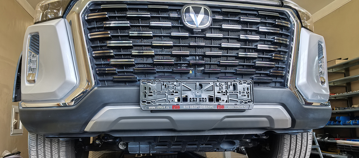 картинка Площадка лебедки Changan Hunter Plus в штатный бампер 