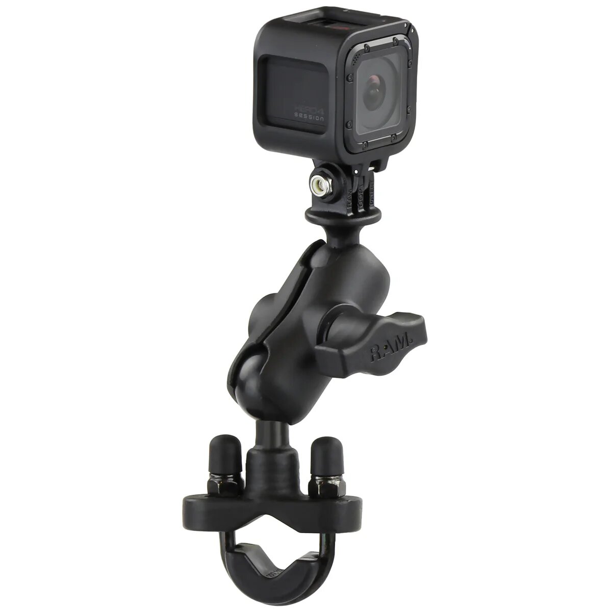 RAM-B-149Z-A-GOP1U крепление RAM камер GoPro на руль или трубу 13-32 мм муфта 60 мм шары 25 мм (1")