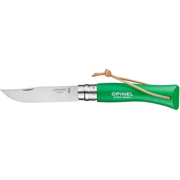 картинка Нож Opinel №7 Trekking нержавеющая сталь, зеленый, 002210