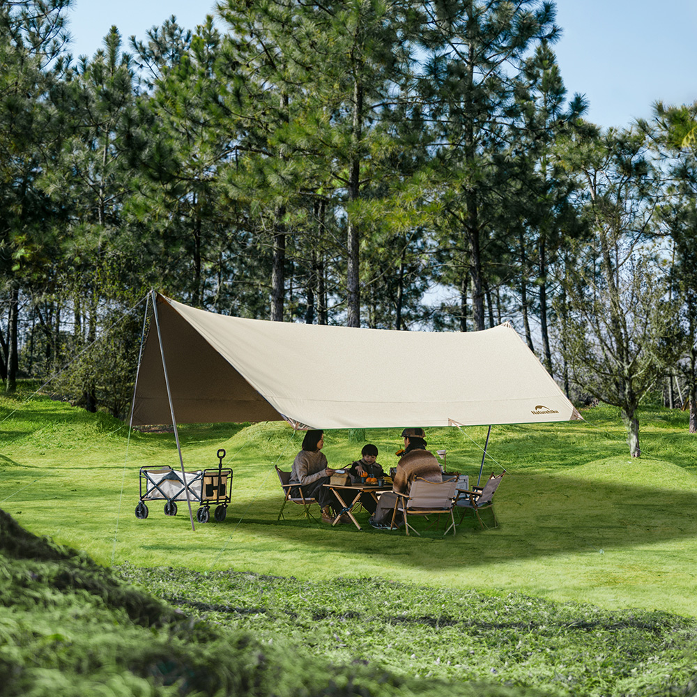 Тент Naturehike Cloud Skies Tarp C2350WS010 150D 450 *292 см песочный