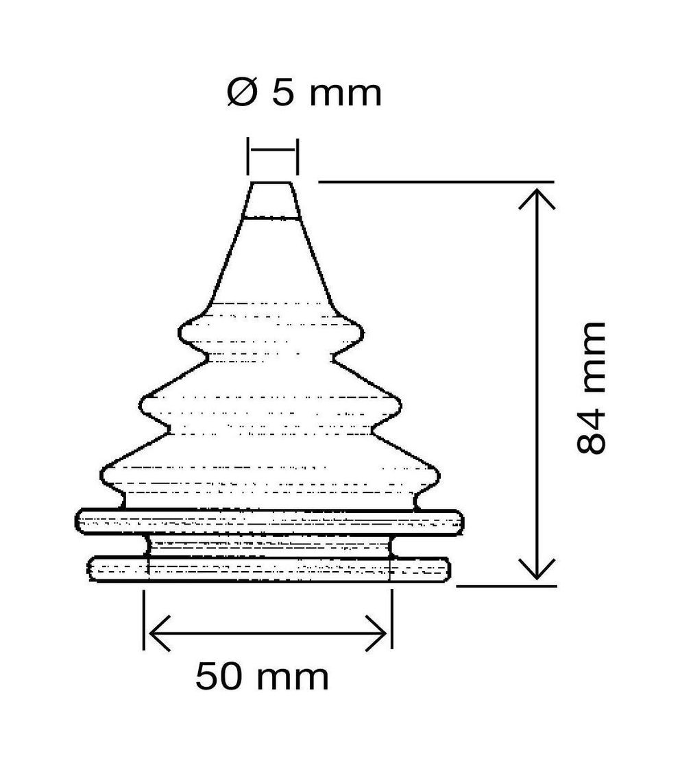 картинка Уплотнитель для тросов управления серый, д. 50 мм