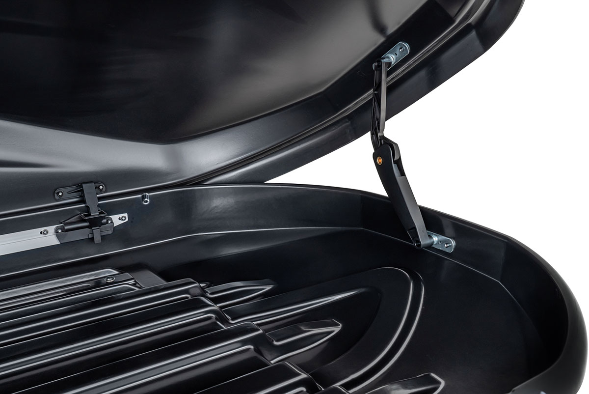 картинка Бокс автомобильный на крышу Pentair PYTHON 400L черный глянец, двусторонний