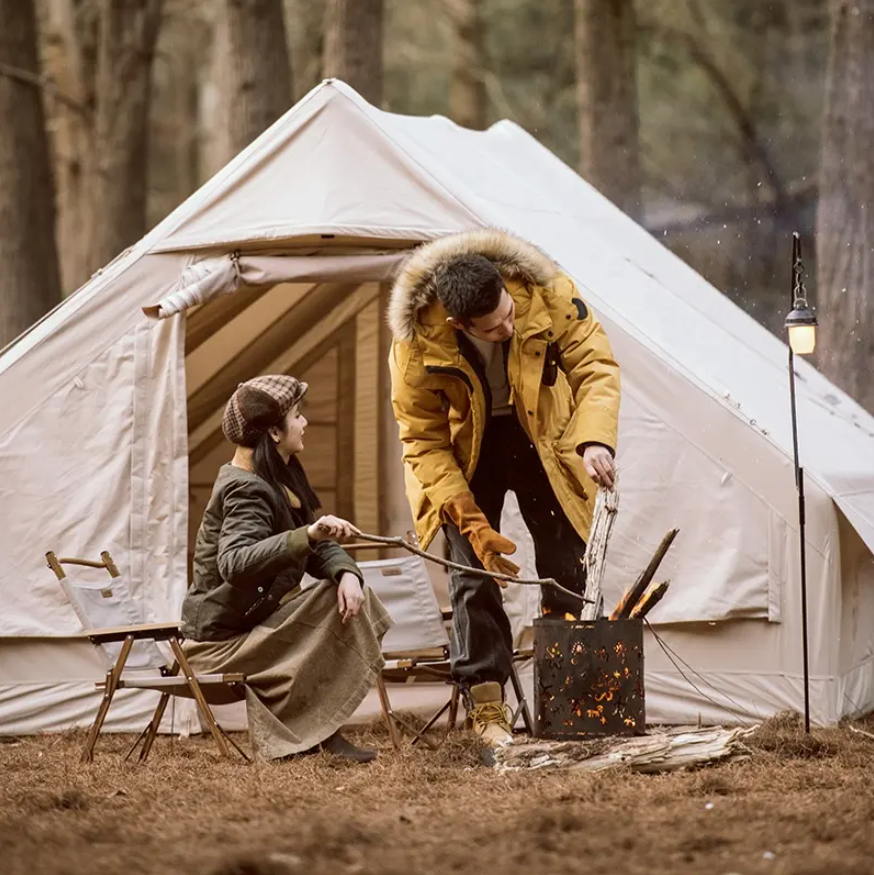 картинка Палатка Naturehike надувная Extend Air 12.0 Cotton , песочная