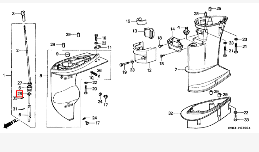 картинка Кольцо уплотнительное 13.8х2.5, Honda BF6-50 (91303-377-000)