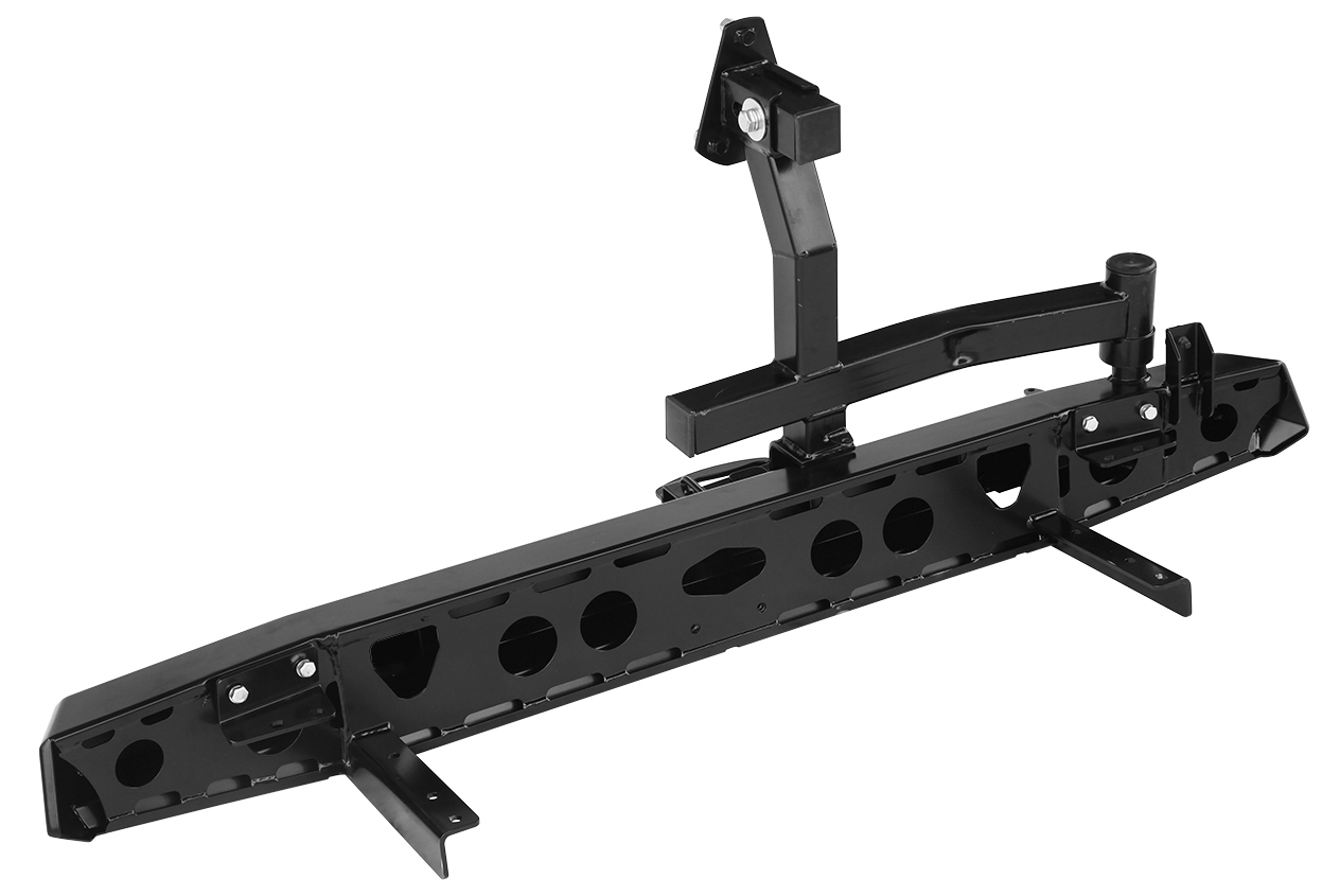 картинка Бампер задний РИФ для УАЗ Хантер с фонарями и калиткой, без фаркопа, лифт 65мм