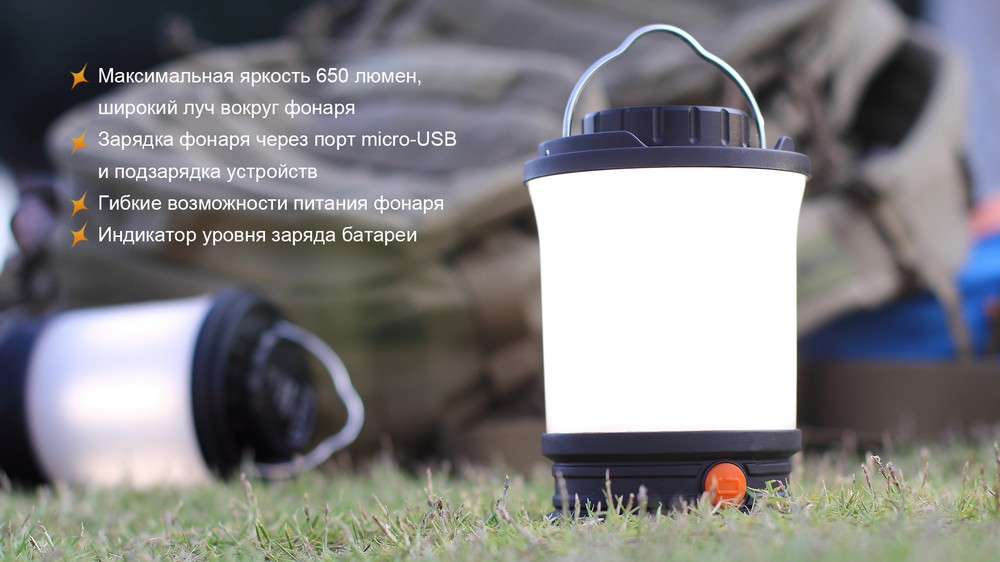 картинка Фонарь Fenix CL30R черный