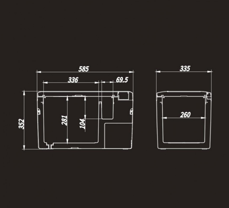 картинка Холодильник автомобильный MEYVEL AF-G25 25 л 12/24 В