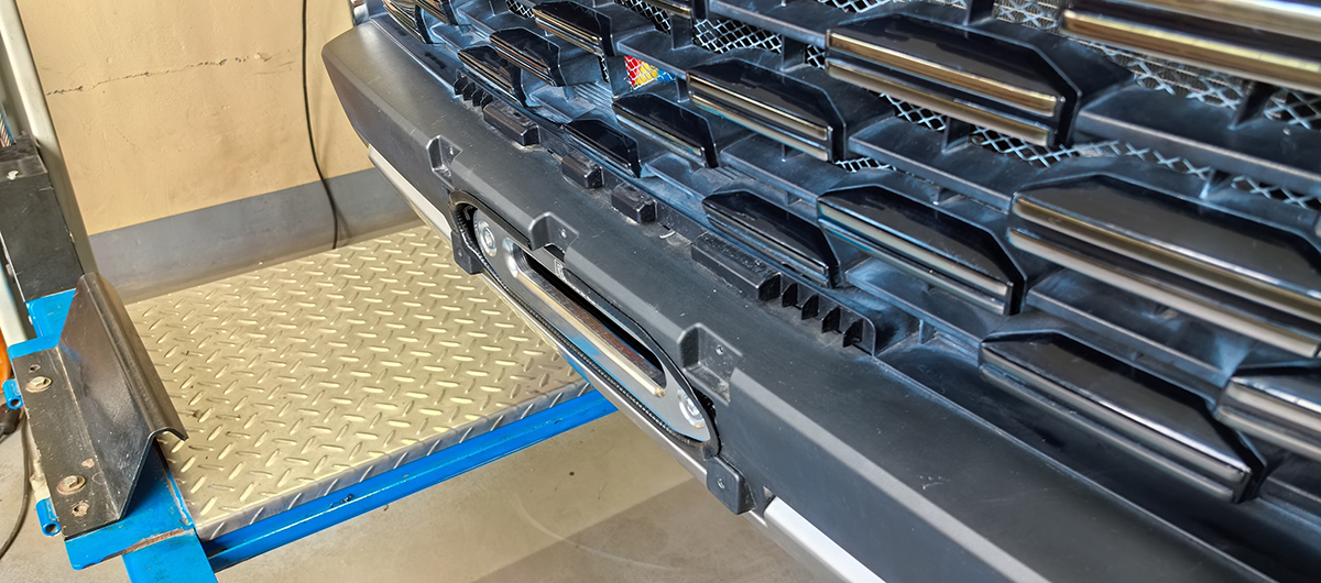 картинка Площадка лебедки Changan Hunter Plus в штатный бампер 