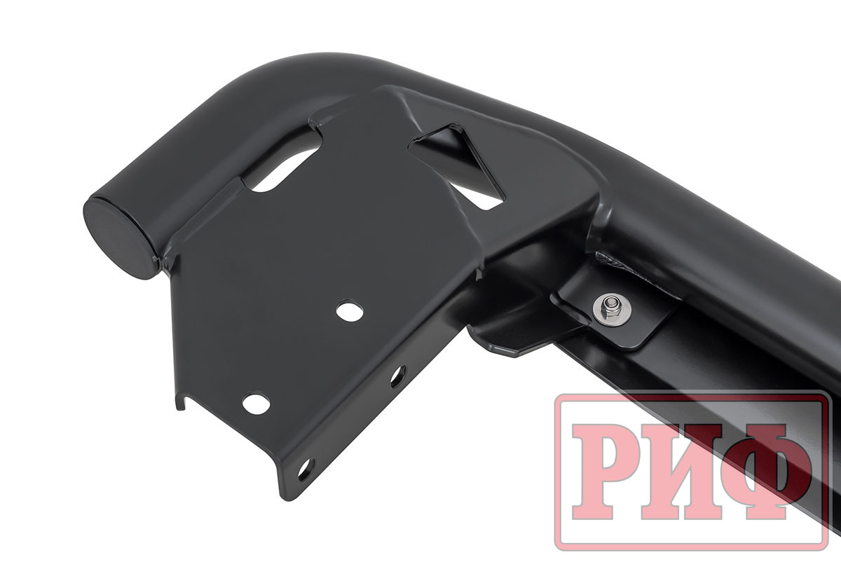 картинка Пороги РИФ силовые Lada Нива Тревел (черный алюминий)