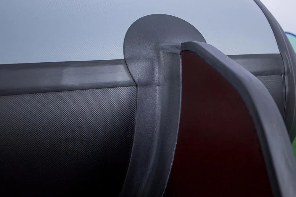 картинка Надувная лодка ПВХ, RiverBoats RB 370 НДНД, черно-серый