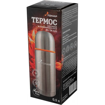 картинка Термос ТОНАР 500 мл. (дополнительная чашка)