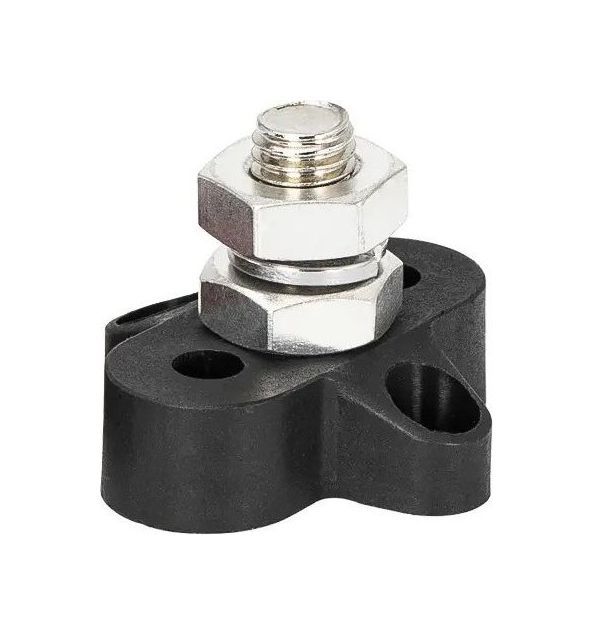 картинка Клемма-штифт одинарная, M10, черная/черная