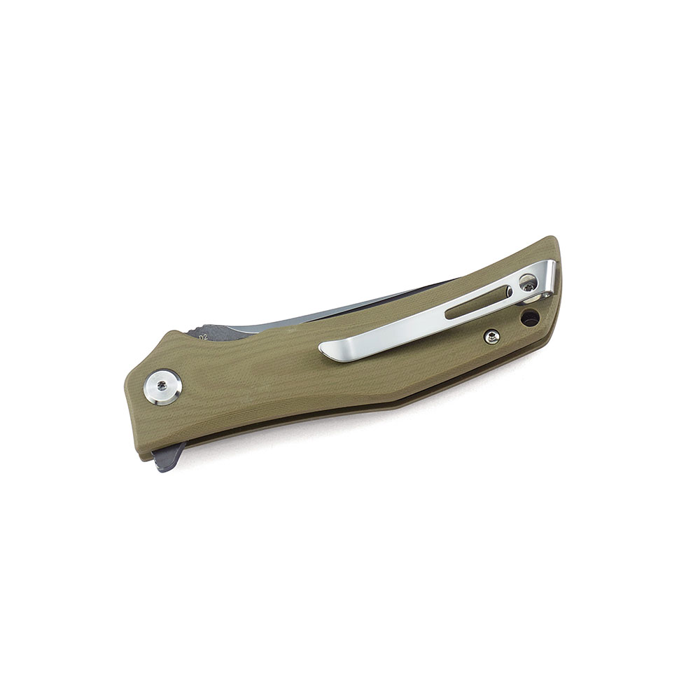 картинка Нож Bestech Scimitar сталь D2, рукоять G10 бежевая