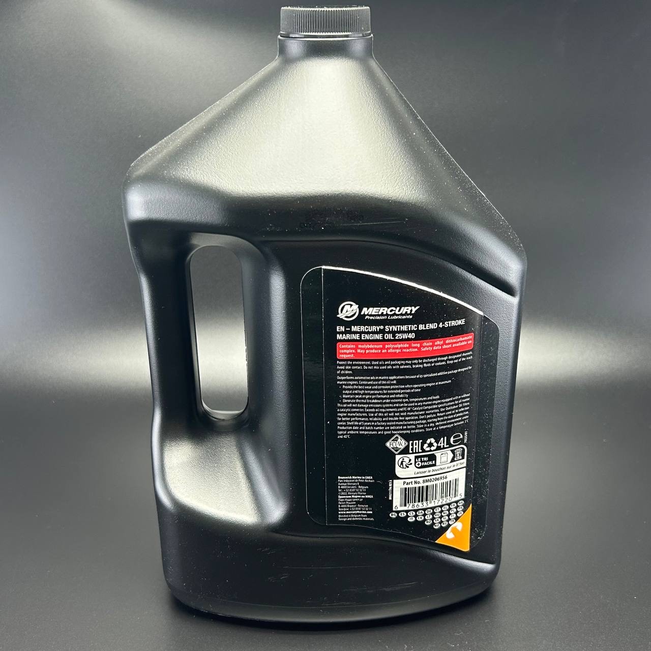 картинка Масло моторное Mercury 25W40 SYNT BLEND 4L@3