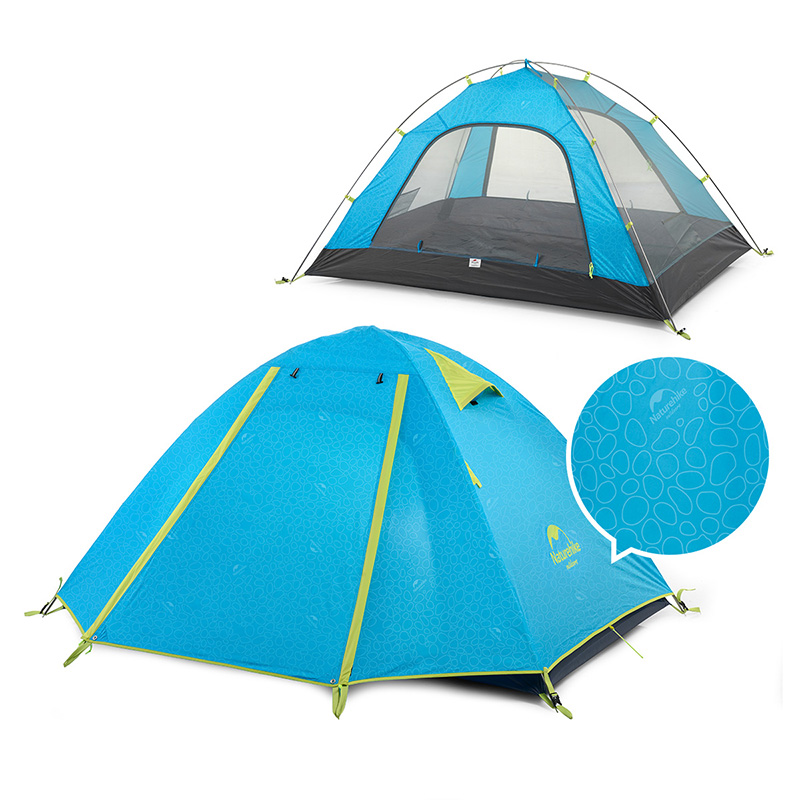 картинка Палатка Naturehike P-Series 2-местная, алюминиевый каркас, голубая