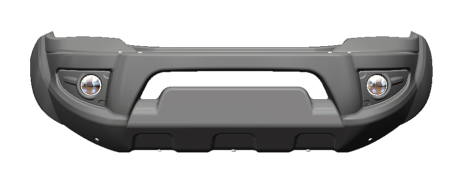 картинка Бампер передний Toyota HIlux Revo 2015-07.2018 с оптикой под покраску АВС-дизайн