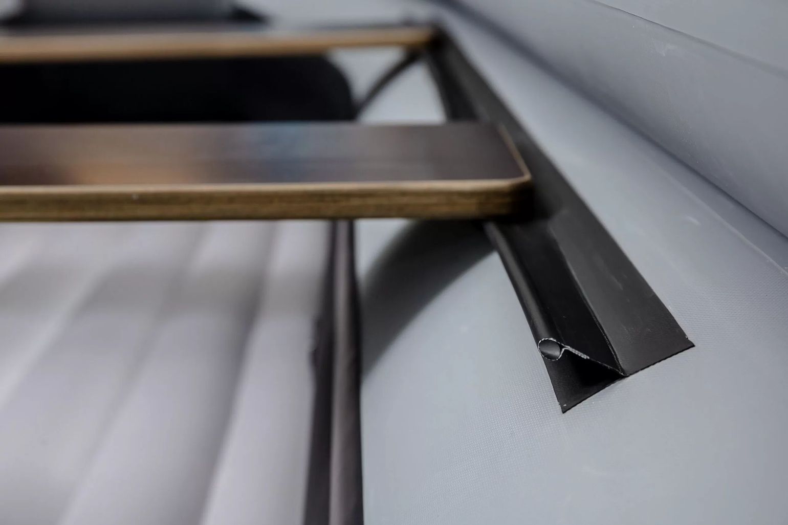 картинка Надувная лодка ПВХ, RiverBoats RB 410 НДНД, ф/б, черно-серый