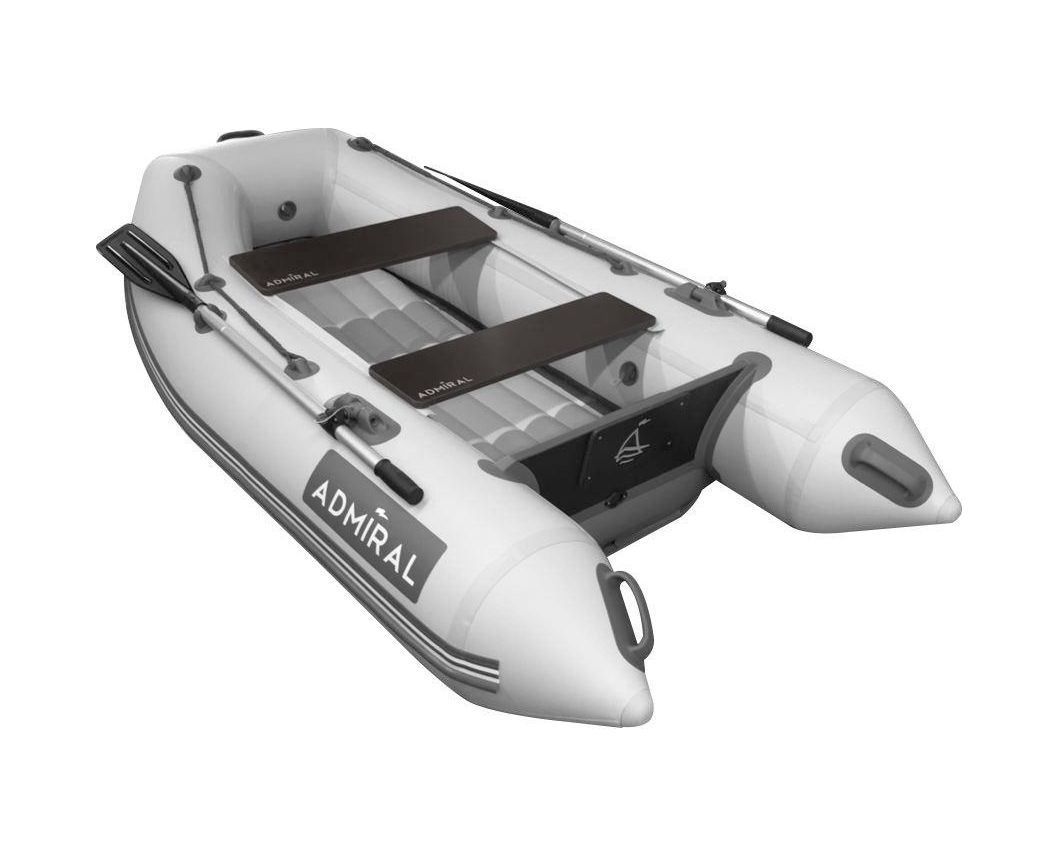картинка Надувная лодка ПВХ, Адмирал 230 НД, светло-серый