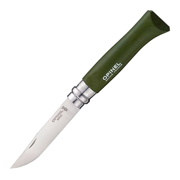 картинка Нож Opinel №8 Trekking, нержавеющая сталь, синий, с чехлом, 001891